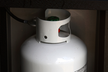 LPG Gas bottle setup
